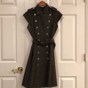 Calvin Klein Cap-sleeve Military Dress